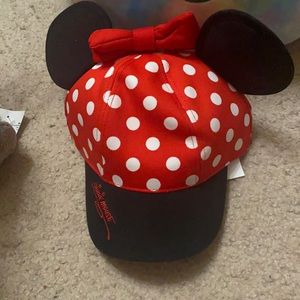 Minnie Mouse Disneyland Red Polka Hat Disney Parks